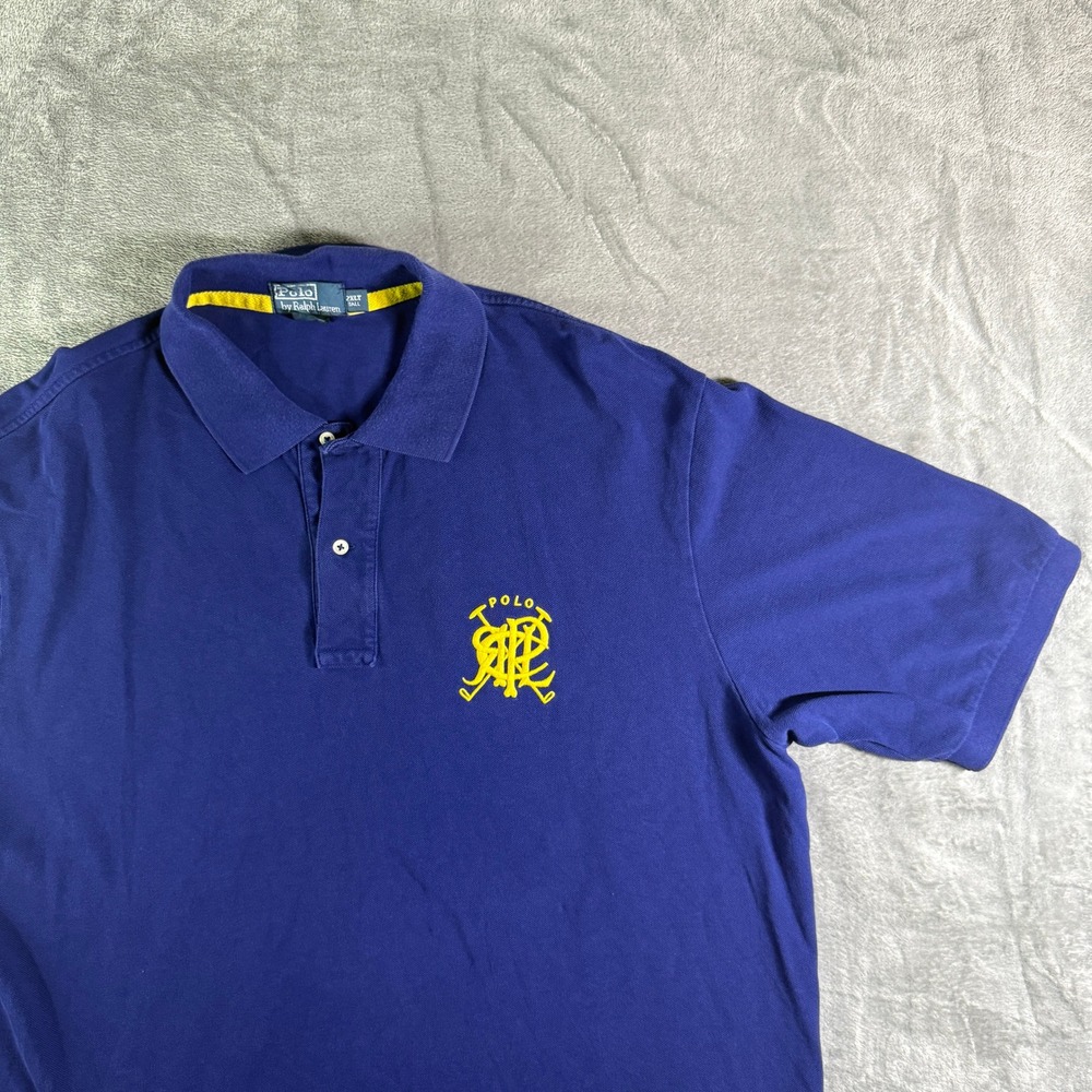 Y2K Polo Ralph Lauren Golf Polo Shirt Embroidered Golf Clubs Logo 2XLT Tall